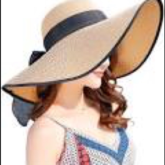 Large Pink Floppy Hat Adjustable O/S - Picture 9 of 9